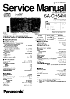 Technics - SACH-64-M - Service manual